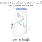 Double A Care 3D V-Shape Mask | หน้ากากอนามัยเกรดการแพทย์ กระชับ ใส่สบาย (10 ชิ้น/แพ็ค)