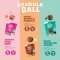 (3ซอง) ฟู๊ดฟิต กราโนล่าบอล ผสมงาดำอัลมอนด์ ซองเดร์  Xongdur Foodfitt Granola Ball