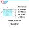 D19L25 Flexible shaft coupling ยอย คัปปลิ้ง ขนาดเพลา 10x10 มม.