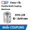 D19L25 Flexible shaft coupling ยอย คัปปลิ้ง ขนาดเพลา 3x10 มม.