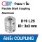 D19L25 Flexible shaft coupling ยอย คัปปลิ้ง ขนาดเพลา 3x3 มม.