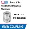 D19L25 Flexible shaft coupling ยอย คัปปลิ้ง ขนาดเพลา 3x5 มม.