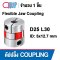 D25L30 (5x12.7) coupling flexible Jaw coupling