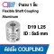 D19L25 Flexible shaft coupling ยอย คัปปลิ้ง ขนาดเพลา 5x5 มม.