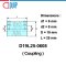 D19L25 Flexible shaft coupling ยอย คัปปลิ้ง ขนาดเพลา 6x8 มม.