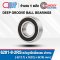 6201-2RS1/2 (6201-8-2RS) Deep Groove Ball Bearings Seal Type สำหรับเพลา 1/2 นิ้ว หรือ 12.7 มม.