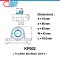 KP002 ตลับลูกปืนตุ๊กตา ขนาดเล็ก (FLANGE BEARING UNITS) สำหรับเพลาขนาด 15 mm.