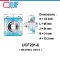 UCF201-8 ตลับลูกปืนตุ๊กตา สำหรับงานอุตสาหกรรม รอบสูง Bearing Units UCF 201-8 ( เพลา 1/2 นิ้ว. ) UC201 + F201