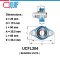 UCFL204 ตลับลูกปืนตุ๊กตา สำหรับงานอุตสาหกรรมทั่วไป Bearing Units UCFL 204 ( เพลา 20 มม. ) UC204+ FL204