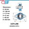 UCFL206 ตลับลูกปืนตุ๊กตา สำหรับงานอุตสาหกรรมทั่วไป Bearing Units UCFL 206 ( เพลา 30 มม. ) UC206+ FL206