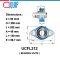 UCFL212 ตลับลูกปืนตุ๊กตา สำหรับงานอุตสาหกรรมทั่วไป Bearing Units UCFL 212 ( เพลา 60 mm. ) UC212+ FL212