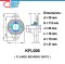 KFL006 ตลับลูกปืนตุ๊กตา ขนาดเล็ก (FLANGE BEARING UNITS) สำหรับเพลาขนาด 30 mm.