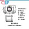SC16UU ลิเนียร์แบริ่งสไลด์ บล็อคสไลด์ SC (LINEAR BALL BUSHING) ขนาด 16 mm.