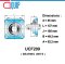 UCF209 ตลับลูกปืนตุ๊กตา สำหรับงานอุตสาหกรรม รอบสูง Bearing Units UCF 209 ( เพลา 45 มม. ) UC209 + F209