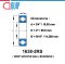 1638-2RS Deep Groove Ball Bearings Seal Type