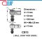 CS13 (M8x1.25) BALL JOINT ROD ENDS เกลียวขวา