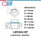 LM10UU-OP ลิเนียร์แบริ่งสไลด์ ลิเนียร์บุชชิ่ง LINEAR BALL BUSHING Open Type