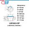 LM16UU-OP ลิเนียร์แบริ่งสไลด์ ลิเนียร์บุชชิ่ง LINEAR BALL BUSHING Open Type