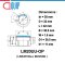 LM20UU-OP ลิเนียร์แบริ่งสไลด์ ลิเนียร์บุชชิ่ง LINEAR BALL BUSHING Open Type