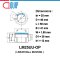 LM25UU-OP ลิเนียร์แบริ่งสไลด์ ลิเนียร์บุชชิ่ง LINEAR BALL BUSHING Open Type