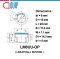 LM8UU-OP ลิเนียร์แบริ่งสไลด์ ลิเนียร์บุชชิ่ง LINEAR BALL BUSHING Open Type