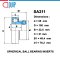 SA211 SBC ตลับลูกปืน SPHERICAL BALL BEARING INSERTS เพลา 55 มม.