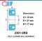 2301-2RS SELF-ALIGNING BALL BEARINGS ตลับลูกปืนเม็ดกลม ปรับแนวได้เอง