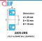 2205-2RS ( 2205RS ) SELF ALIGNING BALL BEARINGS