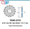 RS60-23TA เฟืองโซ่ CHAIN SPROCKET TYPE A