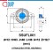 SSUFL001 LDK STAINLESS STEEL SILVER / TWO-BOLT FLANGE BEARING UNITS สำหรับเพลา 12 มม.