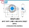 SSUFL003 LDK STAINLESS STEEL SILVER / TWO-BOLT FLANGE BEARING UNITS สำหรับเพลา 17 มม.