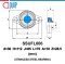 SSUFL006 LDK STAINLESS STEEL SILVER / TWO-BOLT FLANGE BEARING UNITS สำหรับเพลา 30 มม.