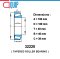 32220 ตลับลูกปืนเม็ดเรียว TAPERED ROLLER BEARING