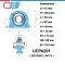 UCPA201 BEARING UNITS ตลับลูกปืนตุ๊กตา เพลา 12 มม.