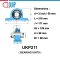 UKP211 Bearing Units ใช้สำหรับ Adapter Sleeve