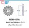 RS60-12TA เฟืองโซ่ Type A sprocket ฟันเฟืองชุบแข็ง เฟืองเบอร์60 เฟืองแผ่นเรียบ12ฟัน