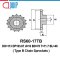 RS60-17TB เฟืองโซ่ Type B sprocket ฟันเฟืองชุบแข็ง เฟืองเบอร์60 เฟืองดุม1ข้าง 17ฟัน