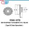 RS60-18TB เฟืองโซ่ Type B sprocket ฟันเฟืองชุบแข็ง เฟืองเบอร์60 เฟืองดุม1ข้าง 18ฟัน