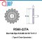 RS60-22TA เฟืองโซ่ Type A sprocket ฟันเฟืองชุบแข็ง เฟืองเบอร์60 เฟืองแผ่นเรียบ22ฟัน