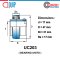 UC203 ตลับลูกปืนตุ๊กตา BEARING UNITS สำหรับเพลา 17 mm.