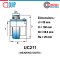 UC211 ตลับลูกปืนตุ๊กตา BEARING UNITS สำหรับเพลา 55 mm.