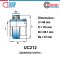 UC212 ตลับลูกปืนตุ๊กตา BEARING UNITS สำหรับเพลา 60 mm.