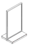 Double Gondola Low-Base Heavy Duty Shelf (1½"x3")