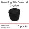 แพ็ค 5! ถุงปลูกต้นไม้แบบผ้า ขนาด 2 แกลลอน สูง 20ซม เส้นผ่าศูนย์กลาง 20ซม พร้อมฝาปิดเก็บความชื้นในดิน Smart Grow Bag 2-Gallon Height 20cm Diameter 20cm Fabric Pot with cover