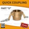 BRASS QUICK COUPLING PART "D" SIZE : 2"BSPT, NPT