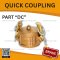 BRASS QUICK COUPLING PART "DC" SIZE : 3"