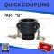 PP QUICK COUPLING PART "B" SIZE : 1.1/2"(BSPT)