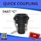 PP QUICK COUPLING PART "C" SIZE : 1/2"