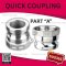 SUS316 QUICK COUPLING PART "A" SIZE : 4"(BSPT, NPT)