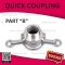 SUS316 QUICK COUPLING PART "B" SIZE : 3"(BSPT, NPT)